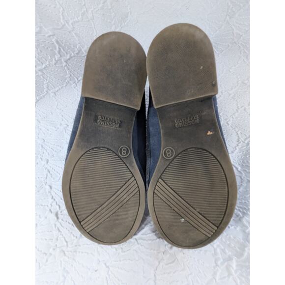 MOSSIMO! DOVE GRAY GENUINE SUEDE LEATHER BOHO CHIC SLIP-ON LOW HEEL BOOTS! SZ 8M - Picture 9 of 10
